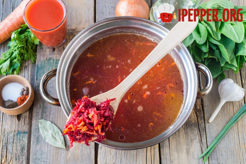 Recipe Green borscht on lard. Шаг 4