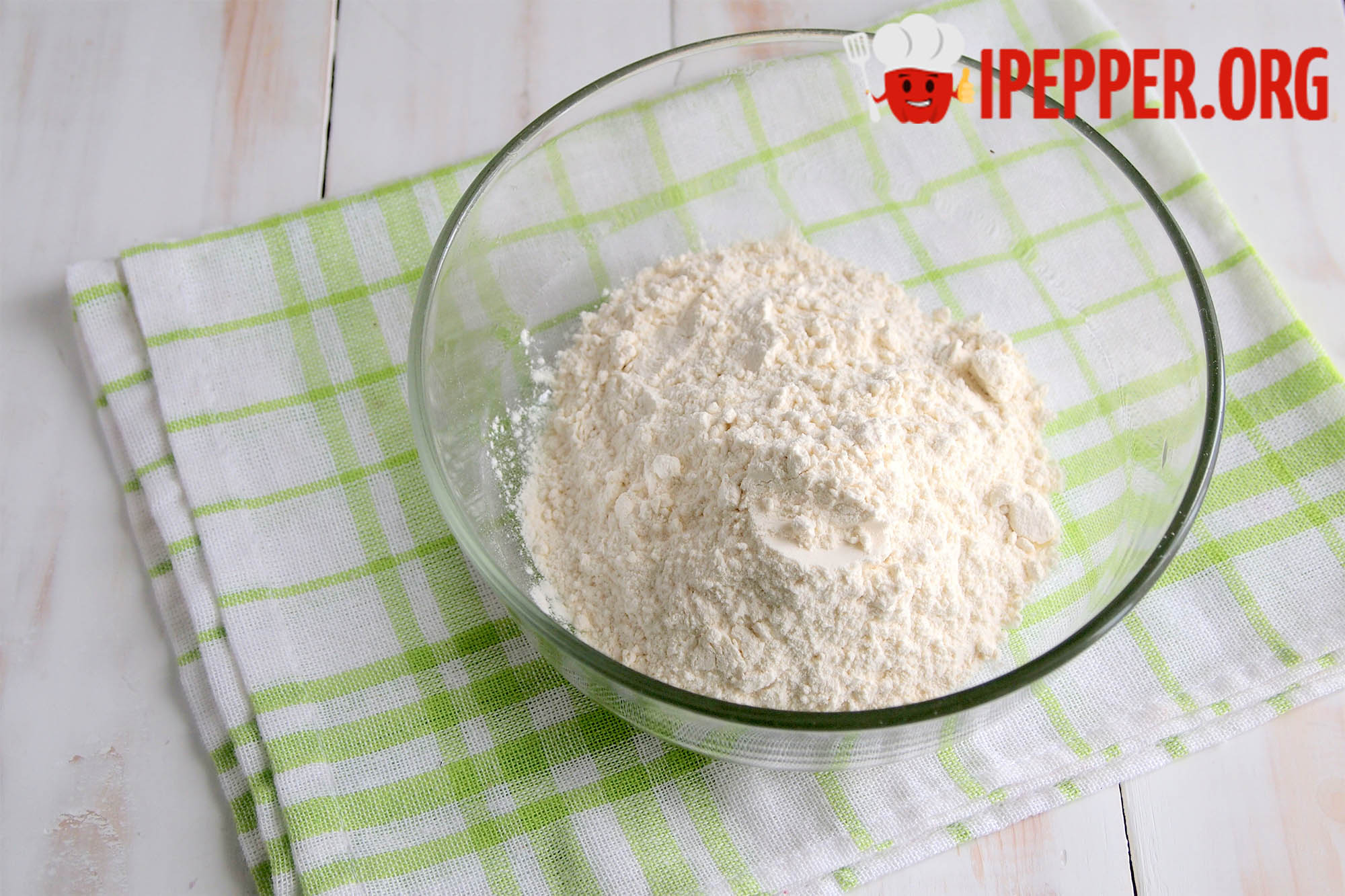 Recipe Galette with cottage cheese and raspberries. Шаг 1