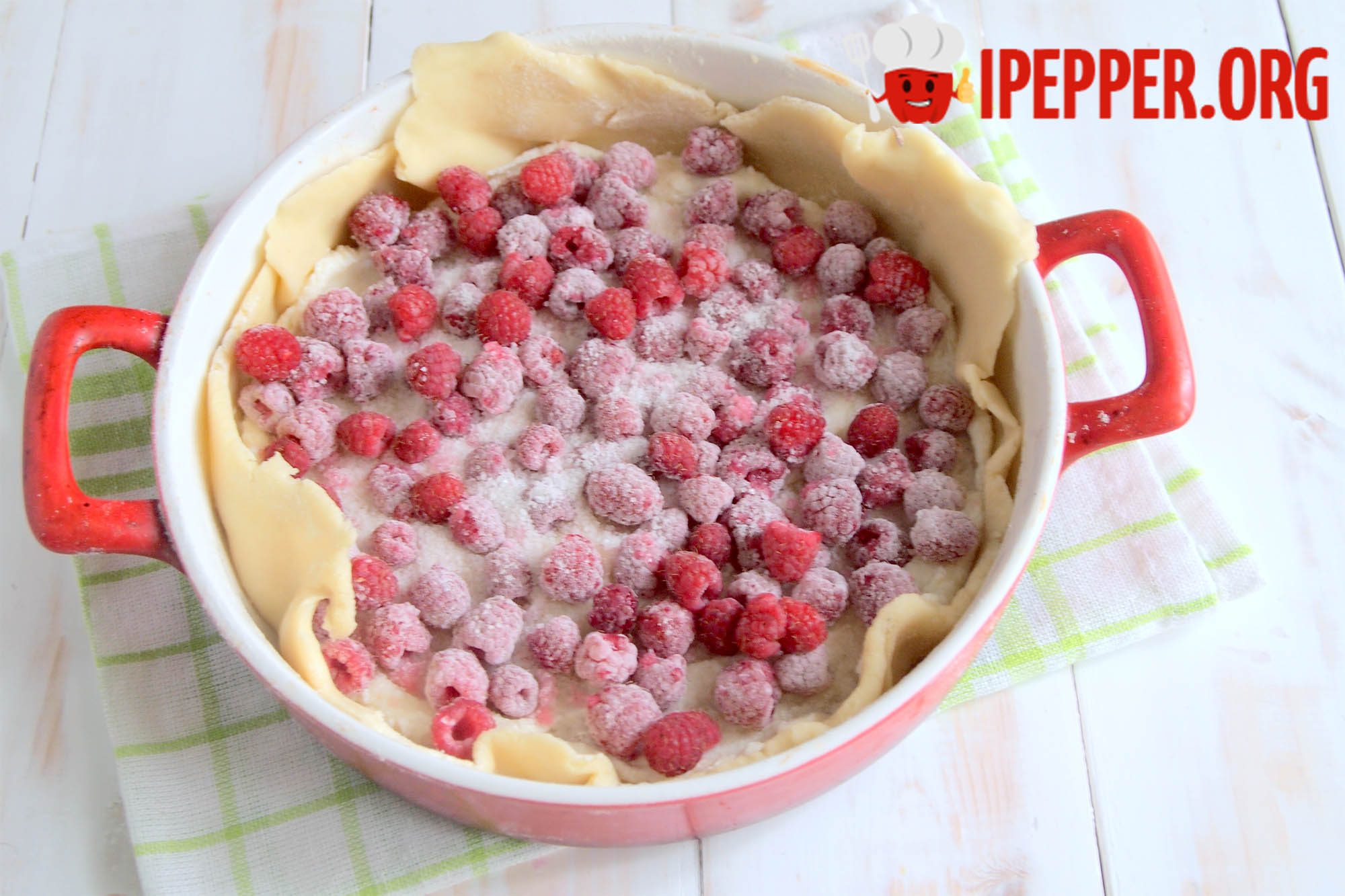 Recipe Galette with cottage cheese and raspberries. Шаг 10