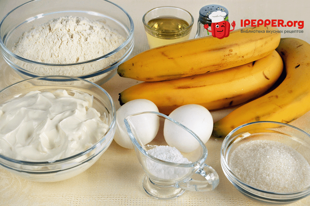 Description of Banana griddle-cake with sour cream recipe