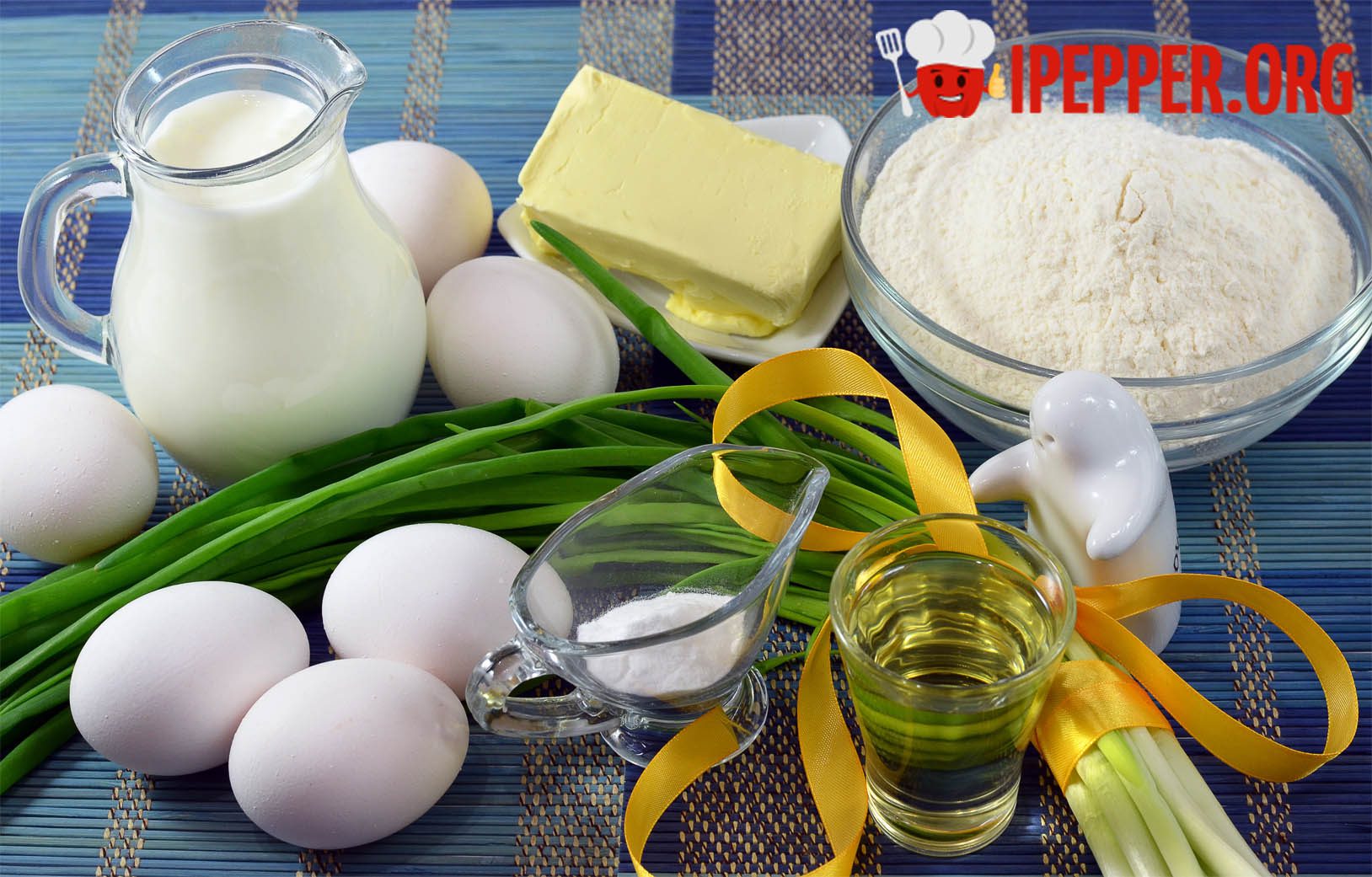 Description of Fried pies with chopped egg and green onions recipe