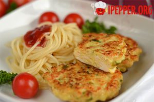Chopped chicken cutlets from chicken breast