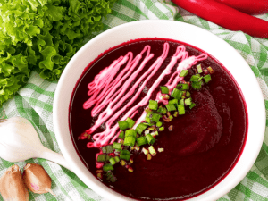 Soup puree from beets