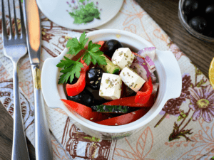 Greek salad with cheese Horiyatiki