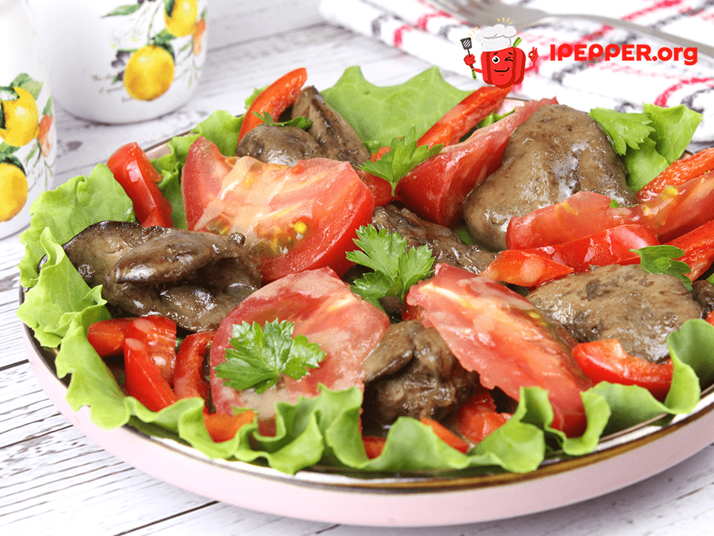 Recipe Warm salad with chicken liver. Шаг 8