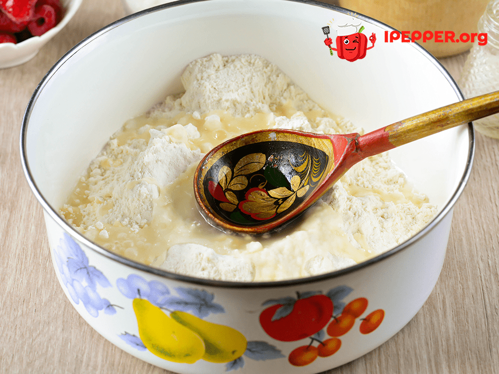 Recipe Vareniki with raspberries. Шаг 2