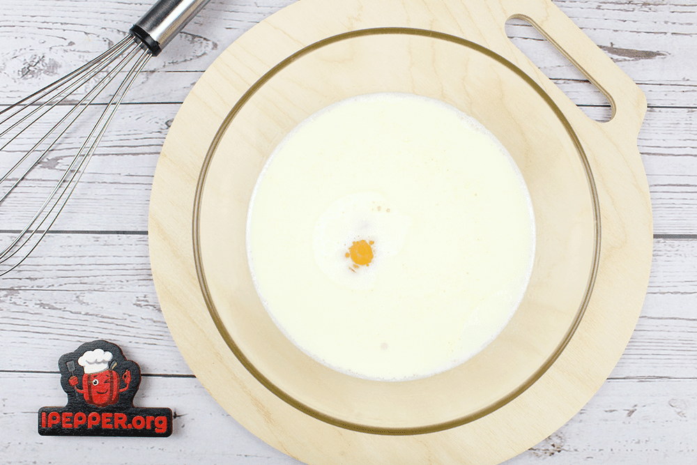 Recipe Pancakes with cream. Шаг 1