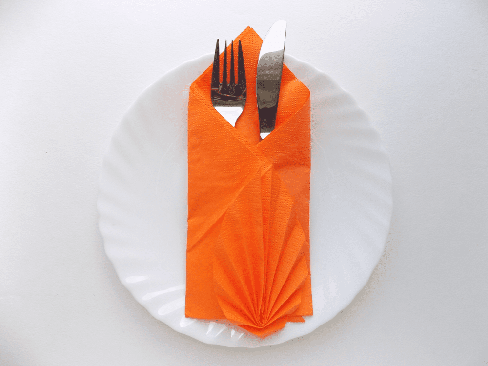 Napkin cutlery envelope