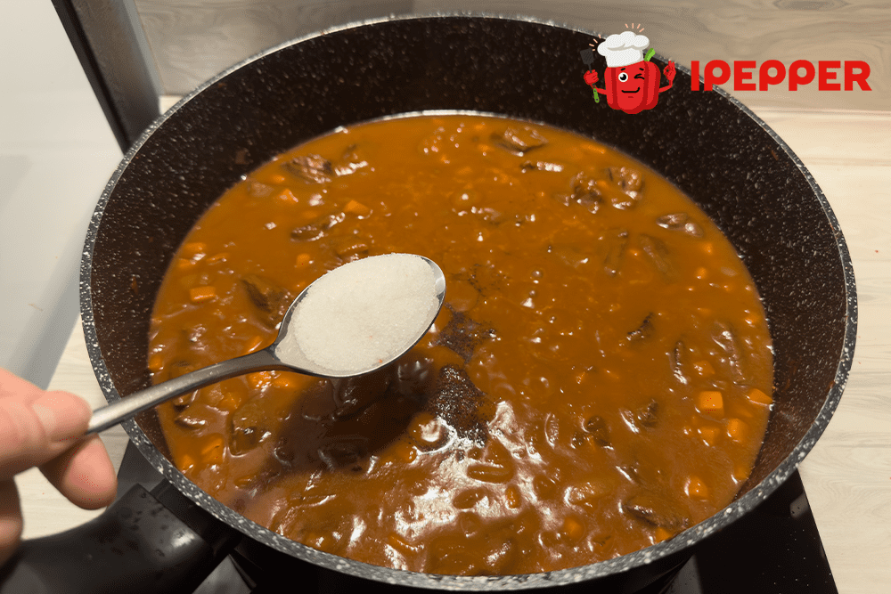 Recipe Beef goulash classic recipe. Шаг 11