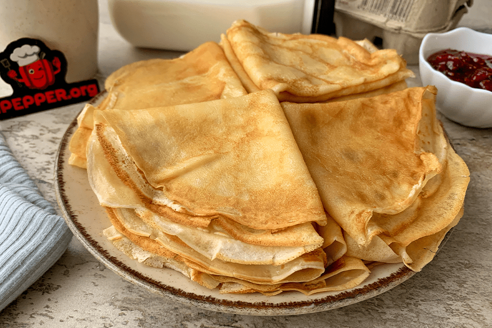 Recipe Classic pancakes with milk. Шаг 7