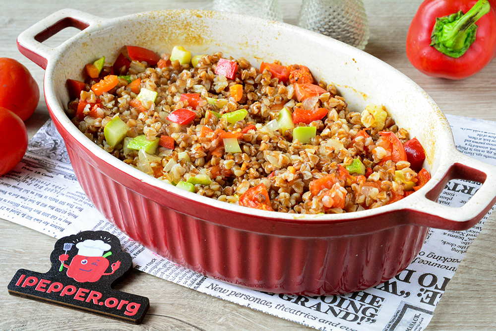 Recipe Buckwheat with vegetables in the oven. Шаг 7