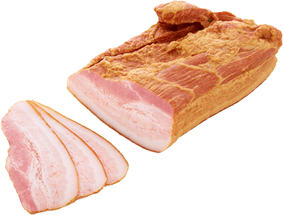 Bacon smoked-boiled photo